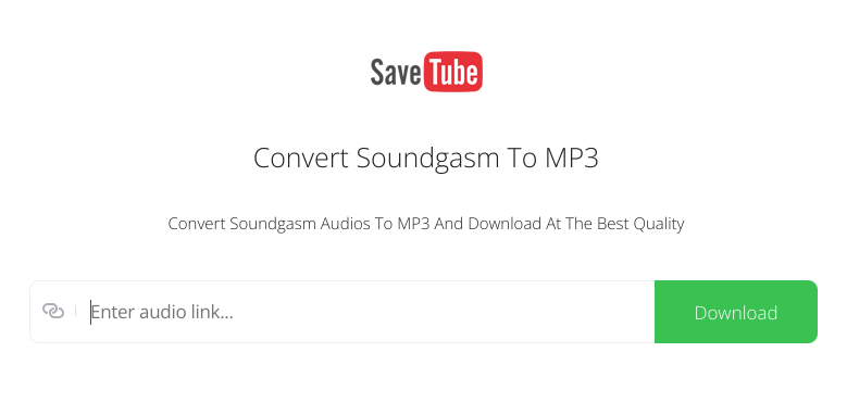 paste url via savetube