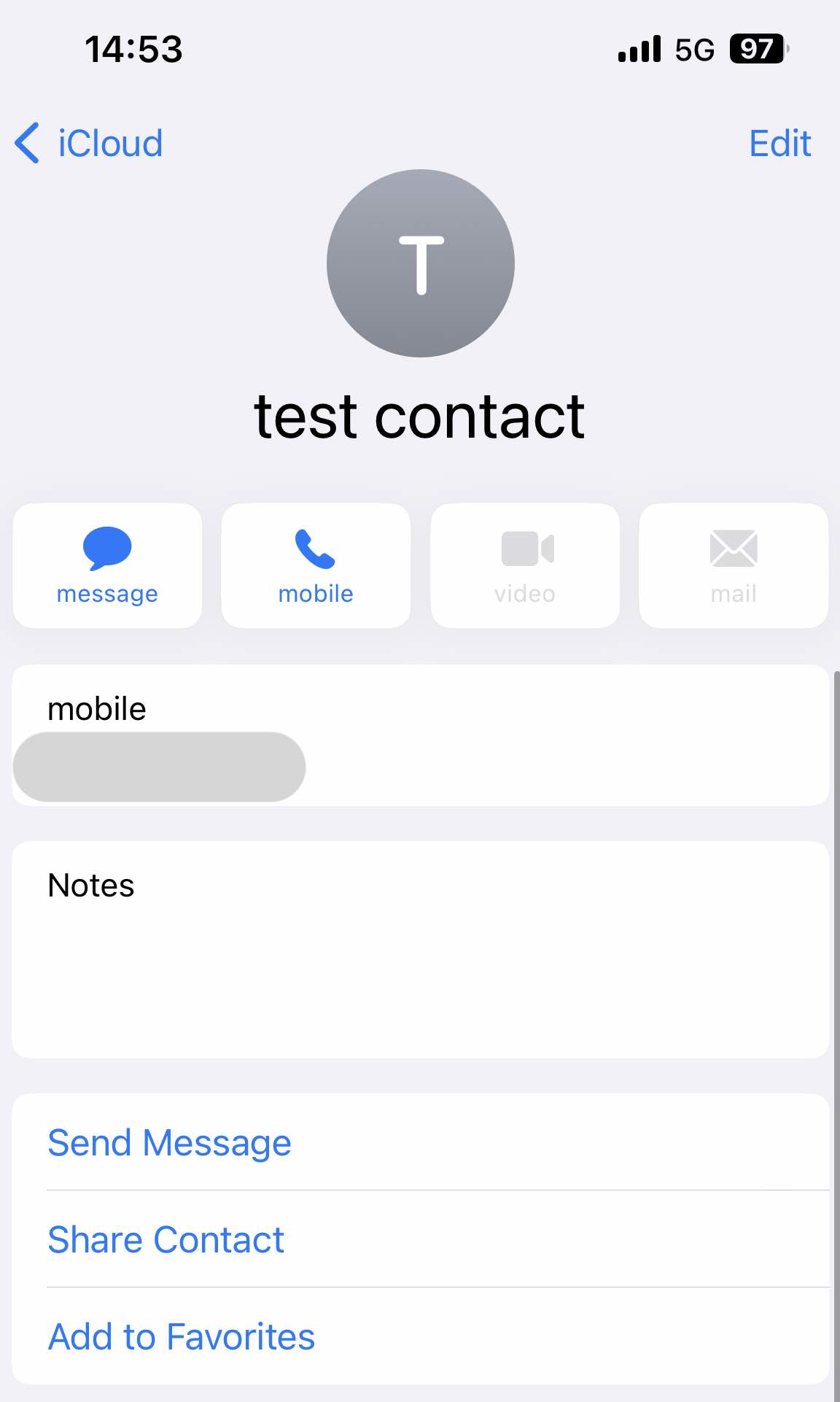 share an iCloud contacts to Gmaik