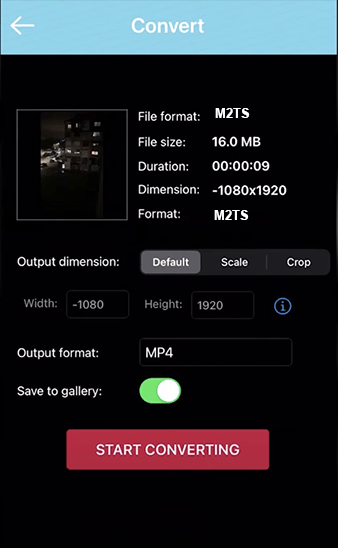 m2ts to mp4 converter for ios
