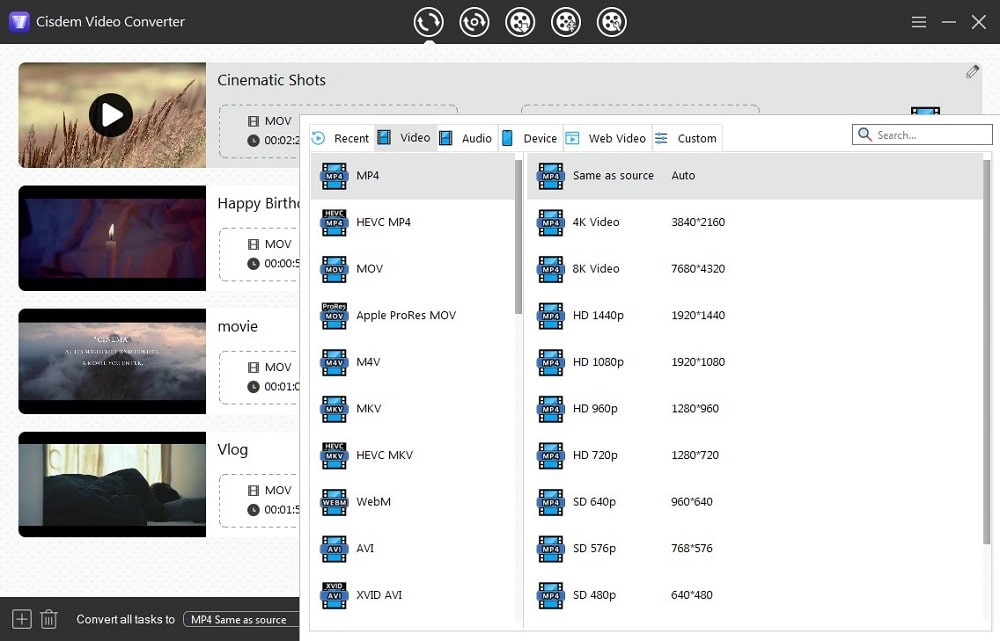 convert video with cisdem