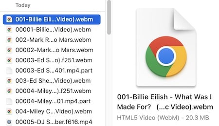 video sorting