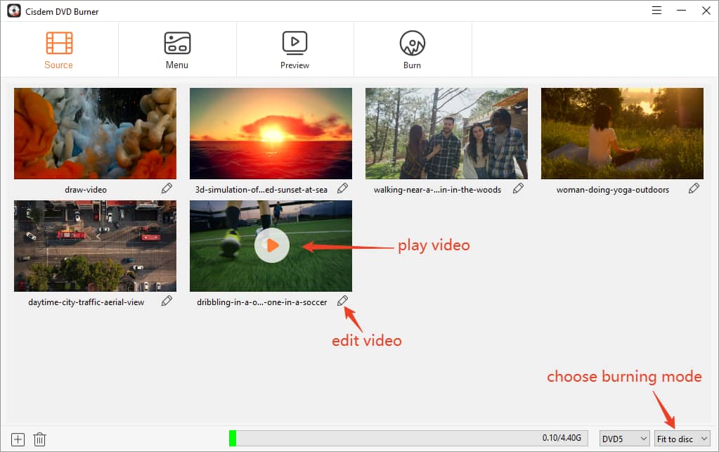 upload mp4 movie
